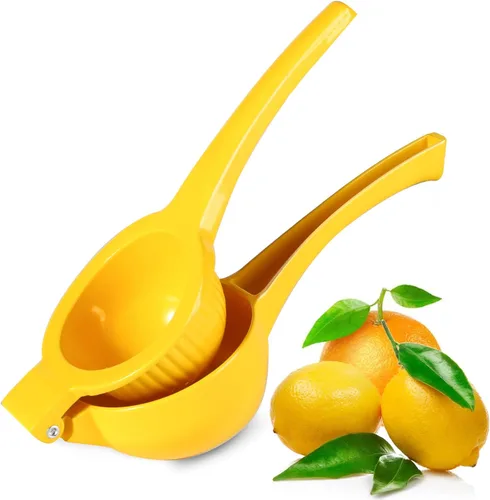 TEZZ Exprimidor de cítricos extra grande, exprimidor de ayuda mental de alta calidad para limón, prensa manual de 3.5 pulgadas, exprimidor de jugo