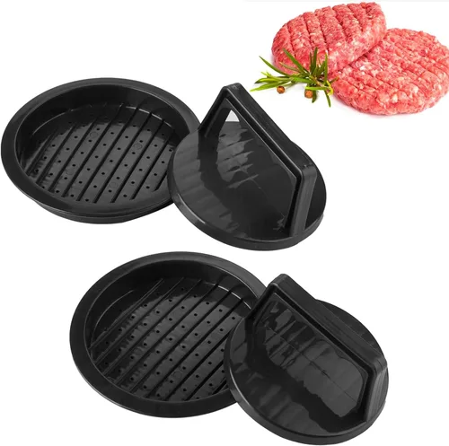 Miniatura 8 de Prensa para Hamburguesas, Prensa de Hamburguesa Redonda Antiadherente, Accesorios para Hamburguesas Rellenas, Prensa para Hamburguesas Aplastadas