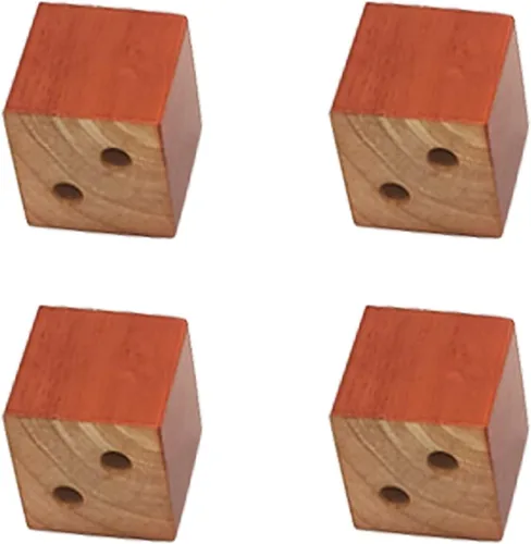 Miniatura 28 de Muebles de madera maciza de roble con patas elevadas, mesa de sofá y patas de silla, patas de gabinete, patas de bloque de madera, 3
