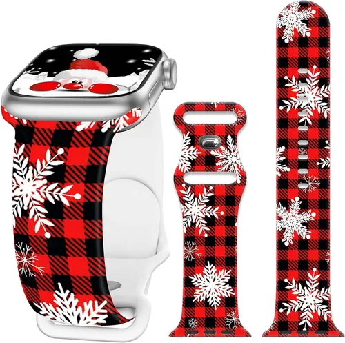 Miniatura 14 de Bandas de reloj de vacaciones compatibles con Apple Watch para mujeres y hombres de 38mm 40mm 41mm 42mm 44mm 45mm 46mm 49mm, para iPhone, iWatch