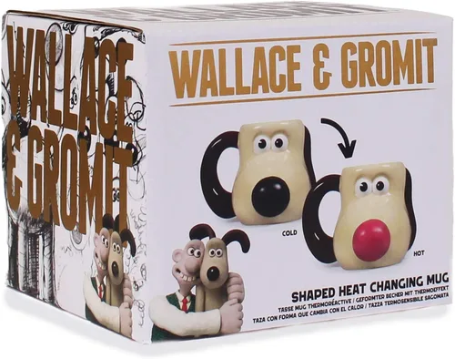 Miniatura 3 de Wallace and Gromit - Taza de café y té de cerámica 3D que cambia el calor, divertida taza grande para hombres, regalo novedoso