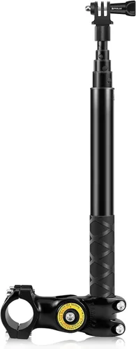 Miniatura 2 de PULUZ Soporte para manillar de motocicleta para Gopro, Insta360 One×2/×3 y otras cámaras de acción Selfie Stick se adapta a manillares de 1.142
