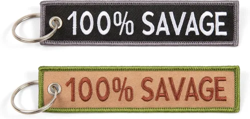 Great 1 Products Llavero militar etiqueta con llavero y mosquetón - llaves, coches, motocicletas, mochilas, equipaje y regalos - EDC (100 por ciento