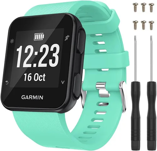 Miniatura 8 de Correa para Garmin Forerunner 35, correa de repuesto de silicona suave para reloj inteligente Garmin Forerunner 35/Forerunner 30, se ajusta a