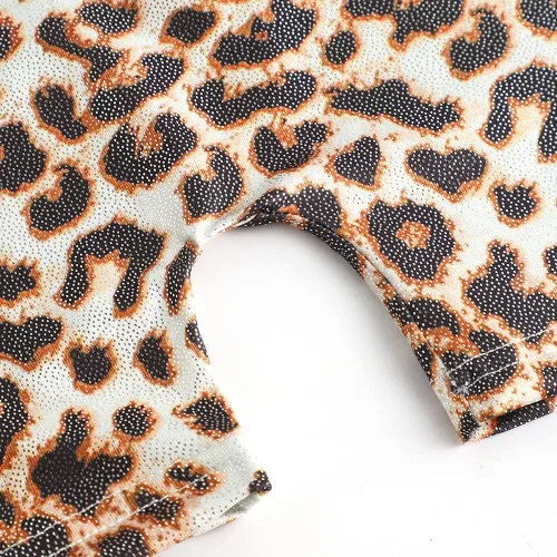 Miniatura 5 de EQSJIU Leotardos de gimnasia para niñas y niños mosaico sirena mariposa estrellas leopardo galaxia teñido anudado cosmos leopardo