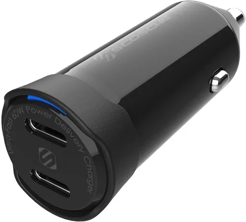 Miniatura 8 de Scosche CPDCA32 PowerVolt - Cargador rápido para automóvil con certificación USB tipo C y USB tipo A de 32 vatios con entrega de potencia 3.0