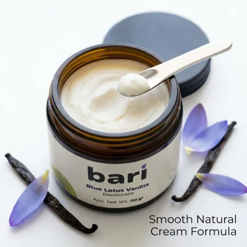 Miniatura 5 de Bari Blue Lotus - Desodorante de vainilla – 1.76 oz de desodorante natural sin aluminio para una frescura duradera, amigable con la piel sensible