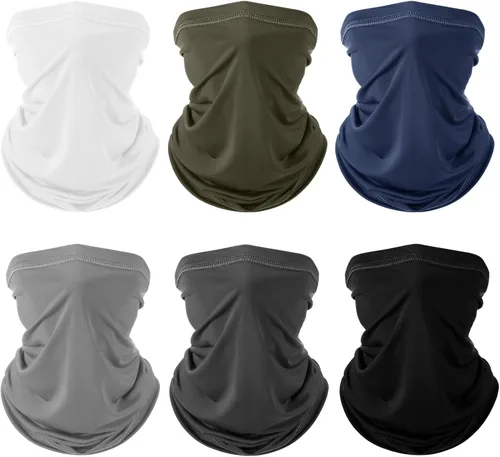 Miniatura 32 de Geyoga 6 piezas de protección UV para el verano, polaina de cuello refrescante, ropa para la cara, polaina para cuello, bufanda, protector solar