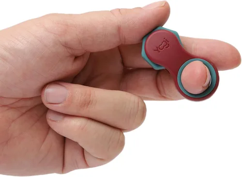 Miniatura 11 de Yogi Fidget Toy para adultos y niños – Juguete sensorial para aliviar el estrés con 5 anillos de silicona para los dedos – Fidget silencioso