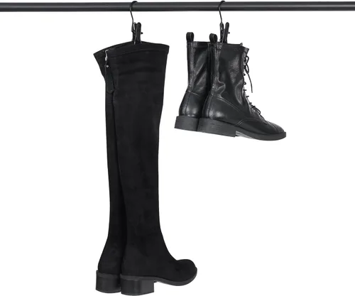 Miniatura 4 de BEWISHOME 30 ganchos para botas para armario, ganchos de lavandería con clips, clip de sujeción para colgar botas, alfileres de ropa, ganchos