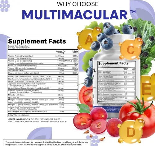 Miniatura 4 de Clean Nutra - Vitaminas para los ojos con arándano, luteína y zeaxantina, suplementos de licopeno de 40 mg de resveratrol, semillas de uva