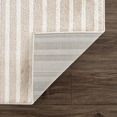 Miniatura 9 de Abani Alfombra para sala de estar, alfombra de área con patrón de arco beige de 4 x 6 pies, suave y duradera, resistente a las manchas y a la Crema
