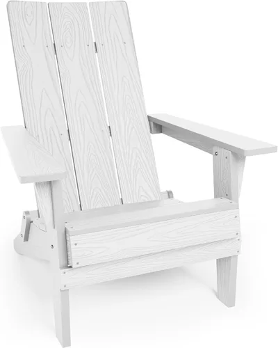 Miniatura 8 de YEFU Adirondack Sillas plegables de gran tamaño: capacidad de peso de 400 libras, sillas Adirondack de plástico, respaldo alto, modernas como