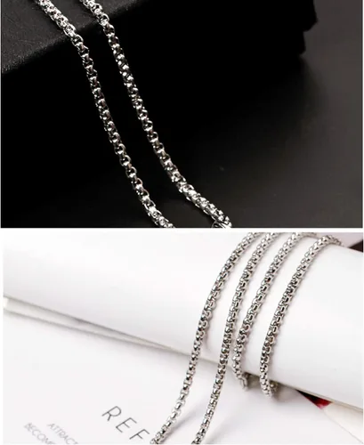 Miniatura 3 de Collar con colgante de acero inoxidable para el primer pentáculo del sol, sello de Salomón, dije redondo de cadena ancha, joyería de talismán