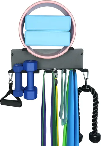 Miniatura 4 de Soporte multiusos para gimnasio, bandas de resistencia, accesorios de gimnasio en casa, bandas de fitness, ganchos resistentes para bandas