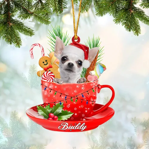 Miniatura 86 de Alaskan Malamute - Adorno acrílico personalizado para perro en taza, adorno de Navidad personalizado para perro 2023, decoración de árbol