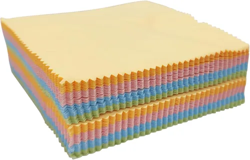 Miniatura 3 de 100pcs Paño de limpieza de microfibra para gafas lentes de cámara pantallas de computadora gafas