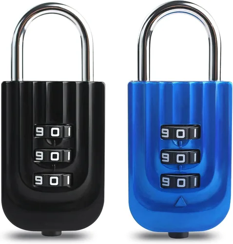 Miniatura 9 de Cerradura de combinación para casillero, cerradura de casillero de gimnasio con código, combinación de candado pequeño, candado combinado resistente