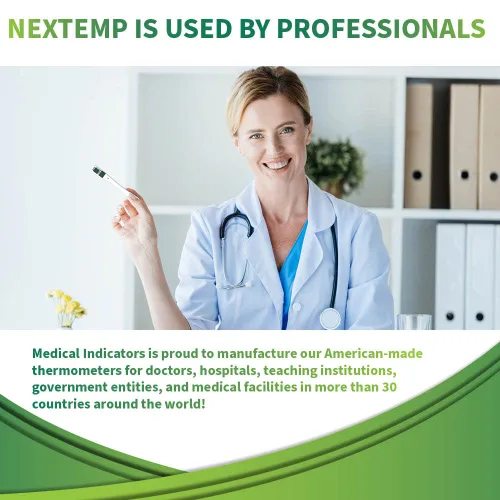 Miniatura 8 de NexTemp Termómetro desechable (paquete de 100 unidades, Celsius), termómetro oral para adultos, de un solo uso, sin batería, higiénico, lecturas