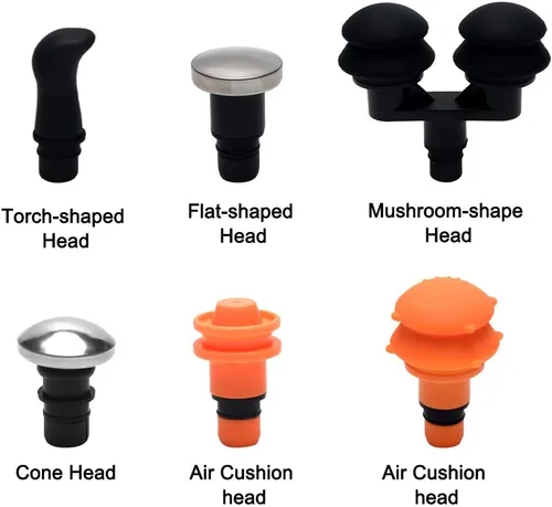 Miniatura 4 de 9 cabezales de pistola de masaje reemplazables, accesorios musculares de tejido profundo y accesorios para pistola de masaje, juego de adaptadores