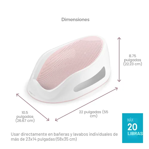 Miniatura 7 de Angelcare Baño Soporte, Rosado