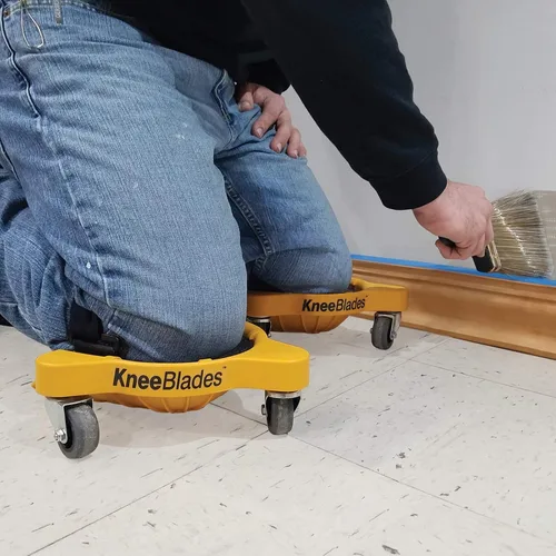 Miniatura 6 de Milescraft 1603 Knee Blades - Rodilleras Duraderas de Trabajo Pesado con 3 Ruedas y Cómodos Cojines de Gel para Adultos Unisex, Capacidad de Giro