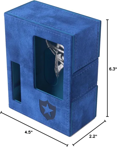 Miniatura 7 de Gamegenic Arkham Horror Investigator Deck Tome – Caja de mazo premium para Arkham Horror: El juego de cartas, contiene una cubierta completa de Azul