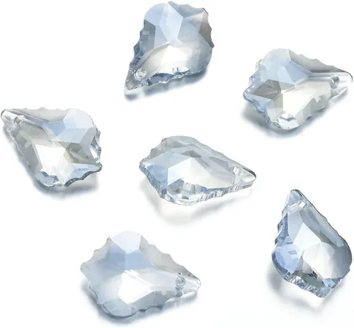 Miniatura 11 de 20pcs checa facetado cristal barroco lámpara colgante gota perlas Suncatcher 0.866 in febrero amatista púrpura piedra natal