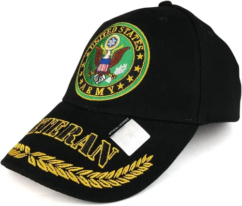 Miniatura 2 de Gorra de béisbol militar con logotipo oficial del ejército estadounidense bordada con emblema de veterano de EE. UU.