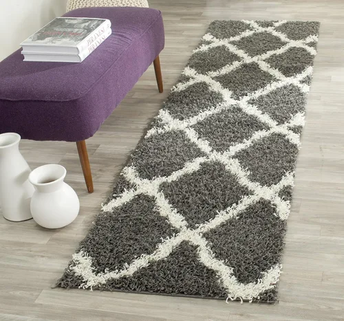 Miniatura 12 de Safavieh - Dallas Shag Collection SGD257A - Alfombra de área con diseño de enrejado de 10 x 14 pies