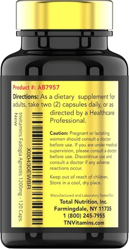 Miniatura 7 de Fadogia Agrestis: 1200 mg - 120 cápsulas Suplemento de extracto de Fadogia Agrestis ultra potente para hombres Energía, potencia, fuerza