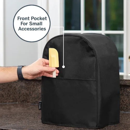 Miniatura 5 de Crutello Funda para procesador de alimentos con bolsillos de almacenamiento para procesadores grandes personalizados de 11 a 14 tazas, compatible
