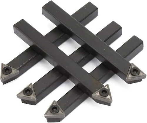 Miniatura 8 de Juego de 5 piezas de insertos de carburo indexables de 1/4 pulgadas, broca de herramientas de torno de carburo, broca de inserción de herramientas