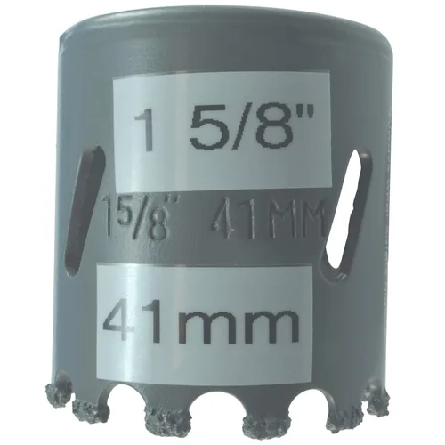 Miniatura 11 de Sierra de agujero HSS con mandril piloto de 2 piezas de alta velocidad para perforar madera y acero, broca de 1/4" de diámetro y eje, broca piloto