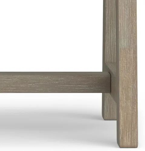 Miniatura 6 de Simpli Home - Sawhorse - Mesa de centro, color castaño oscuro., Pino, Distressed Grey