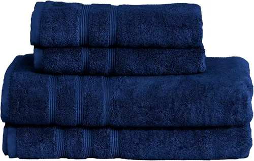 Miniatura 68 de Mosobam Juego de toallas turcas de lujo de 12 piezas XL de 35 x 70 pulgadas, 16 x 30 pulgadas, 13 x 13 pulgadas, azul Allure de 700 GSM, viscosa
