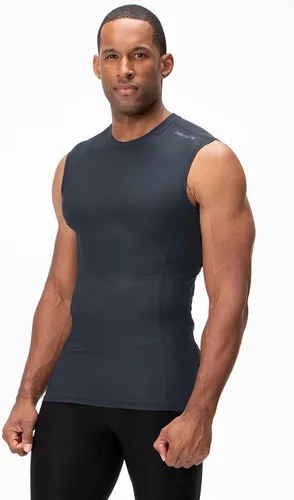 Miniatura 4 de DEVOPS Paquete de 3 camisas de compresión atléticas sin mangas para hombre