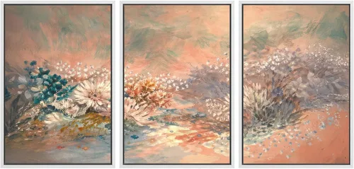 Miniatura 21 de SIGNWIN Lienzo enmarcado para pared, juego de arte sereno de pantanos con humedales verdes e ilustraciones de agua tranquila, arte moderno