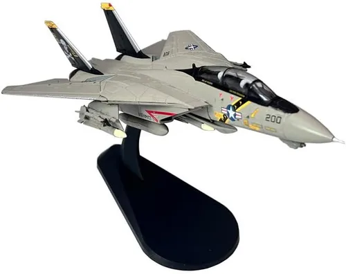 Miniatura 4 de Grumman F-14 F-14A F-14B F-14D Tomcat Fighter Aviones de combate de metal militar fundido a presión modelo de avión de metal (F-14A)