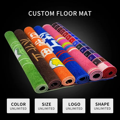 Miniatura 2 de Tapetes personalizados para interiores y exteriores, tapete de suelo con logotipo personalizado, tapete comercial con respaldo de goma