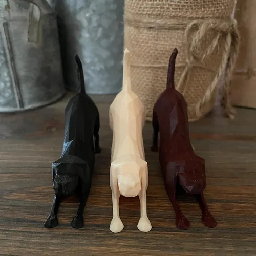 Miniatura 4 de Sands3D - Figura de Labrador Retriever, regalos de laboratorio negro, figuras de perro, Labrador Retriver, chocolate, labrador, decoración