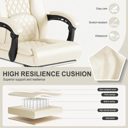 Miniatura 5 de Homall Silla ejecutiva de oficina en casa con soporte lumbar, silla de oficina ergonómica ajustable de respaldo alto de 400 libras, silla de oficina