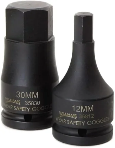 Miniatura 16 de Williams JHW35824 - Destornillador hexagonal de impacto de 3/4 pulgadas, 0.945 in