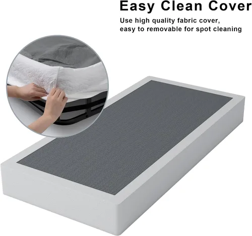 Miniatura 6 de Vehowy - Base de resorte de 9 pulgadas para cama individual, base de colchón de resorte de alta resistencia/base de cama de metal/sin 22.86 cm