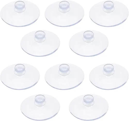 Litoexpe 10 ventosas transparentes sin ganchos sin agujeros, pequeñas almohadillas profesionales para decoración y organización del hogar, 0.8