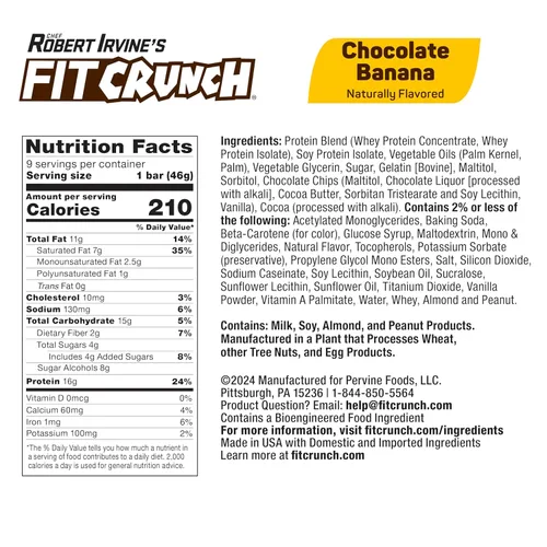 Miniatura 2 de FITCRUNCH - Barras de proteínas para aperitivo de tamaño snack, barra horneada de 6 capas, 4 g de azúcar, sin gluten y centro suave de pastel