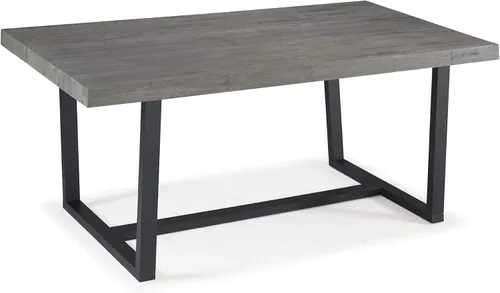 Miniatura 10 de Walker Edison mesa de comedor rectangular para 6 personas, de madera desgastada, de estilo moderno y campestre, 52 pulgadas, roble rústico