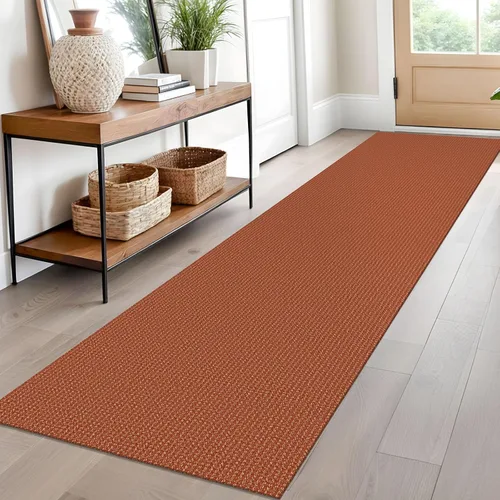 Miniatura 133 de EARTHALL Alfombra de pasillo 3x14 pies, alfombras lavables extra largas para pasillos, tejidas, antideslizante, alfombra trenzada para entrada