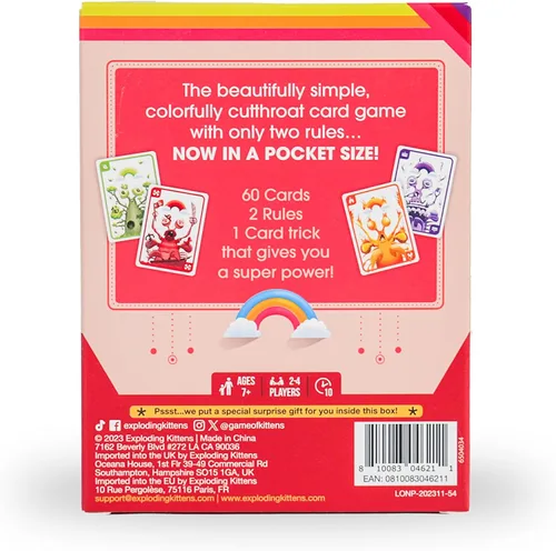 Miniatura 2 de Exploding Kittens Mantis Agarra y Juega 2-4 Jugadores - Edades 7+ - 10 Minutos para Jugar - Juego de Cartas de Emparejamiento de Tamaño de Viaje