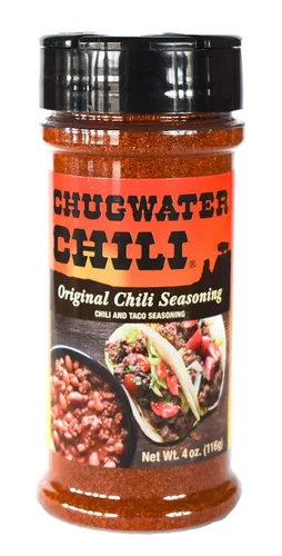 Miniatura 7 de Chugwater Chili Mezcla de condimentos gourmet de chile y condimento para tacos Tina de 16 onzas Receta de chile del Campeonato Estatal